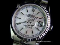 ROLEX DATEJUST SS AUTOMATIC WHITE SHELL 427
