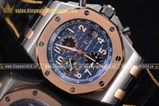 1:1 Audemars Piguet Royal Oak Offshore Chrono SS/LE Blue AP 3126 Auto (JF)