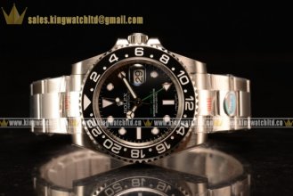 1:1 Rolex GMT-Master II SS/SS Black Clone Rolex 3186 Auto (NOOB)