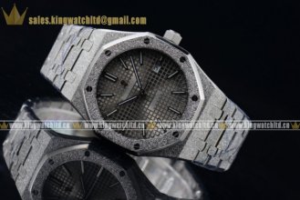 Audemars Piguet Royal Oak 41MM Date SS/SS Silver Asia Automatic Movement(EF)