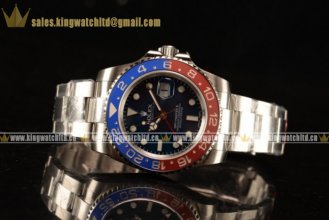 1:1 Rolex GMT-Master II SS/SS Blue Dial Swiss ETA 2836 Auto