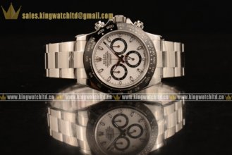 1:1 Rolex Daytona Chrono SS/SS White Valjoux 7750 (AR)