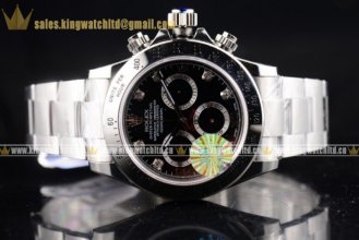 Rolex Daytona SS/SS Chrono Black Clone Rolex 4130