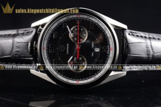 Tag Heuer Carrera Calibre 1887 Concept SS/LE Chrono Black Swiss Valjoux 7750